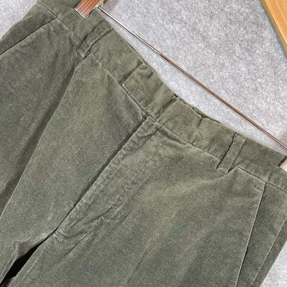 Banana Republic Men's Olive Green Stretch Corduroy Trousers Size‎ 34/32